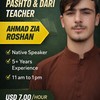Pashto teacher Ahmad zia Roshan